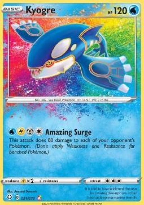 Kyogre 021/072 Kunto: Near Mint