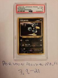 MURKROW POKEMON JAPANESE PROMO PRO TRAINER MAG PSA 6