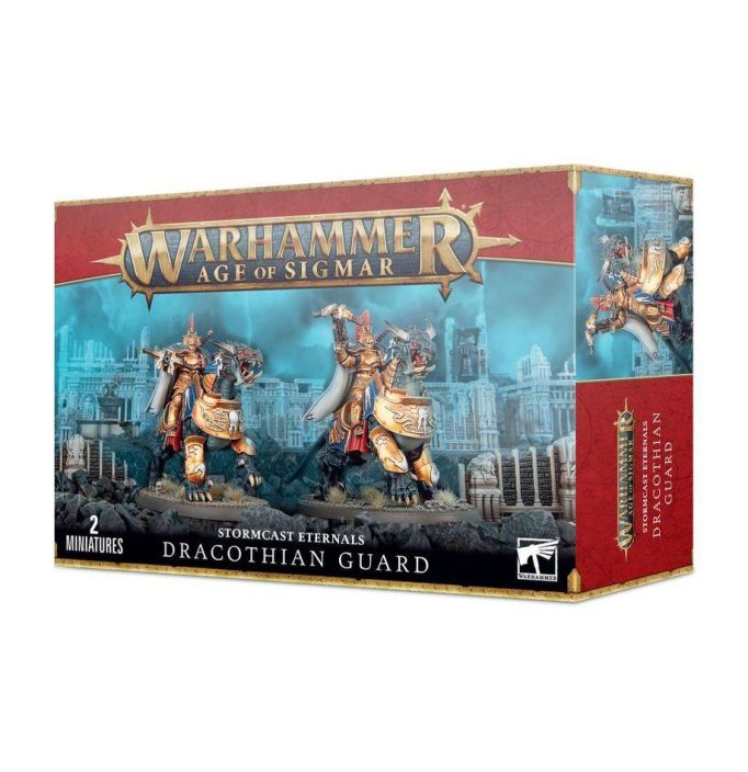 Warhammer Age of Sigmar Stormcast Eternals Dracothian Guard / Lord-Celestant on Dracoth