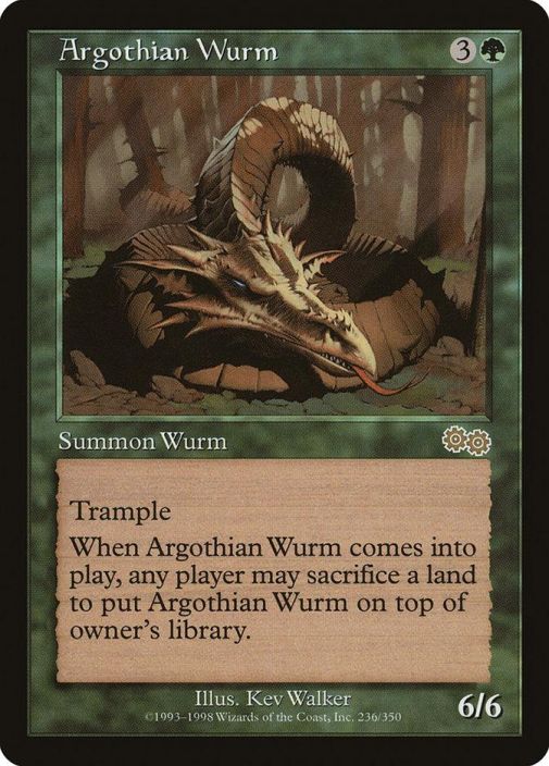 Argothian Wurm Kunto: Near Mint