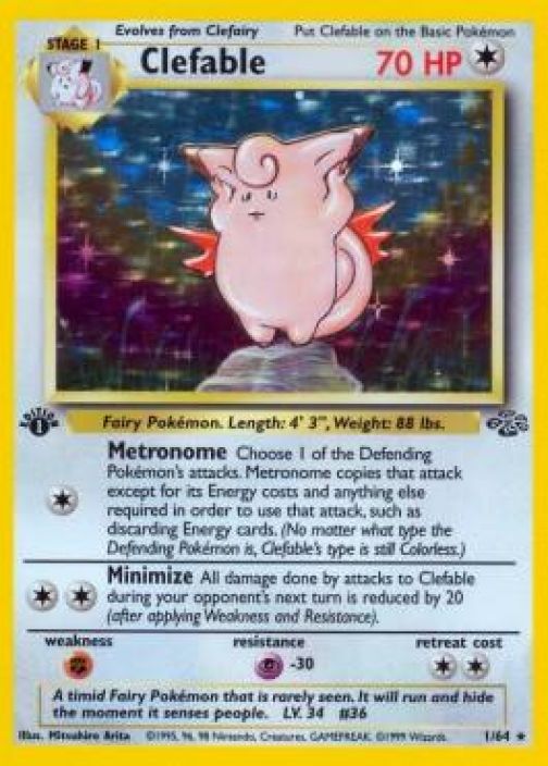 Clefable 1/64 Holo /Jungle Kunto: Played