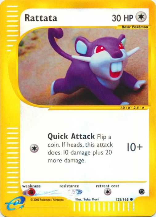 Rattata 128/165 Kunto: NM