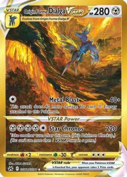 Origin Forme Dialga VSTAR Secret Rare GG68/GG70 Kunto: NM/M