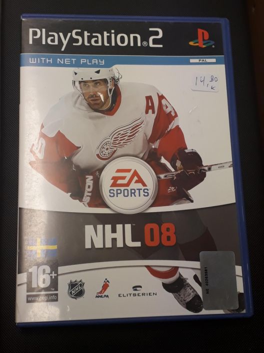 NHL 08 kaytetty PS2 Ruotsinkielinen