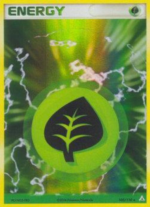 Grass Energy 105/110 Holo EX-Holon Phanthoms Kunto: Damaged ( Taitoksia ja kulumaa)