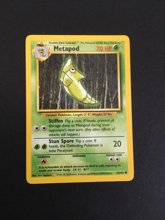 Metapod 54/102 kunto: NM