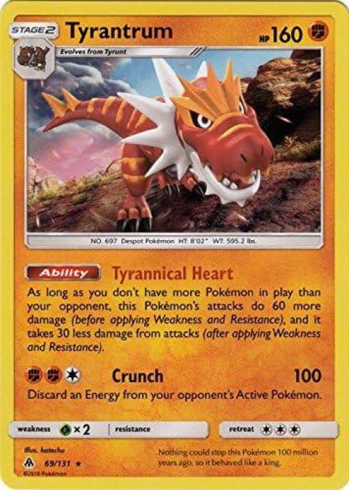 Tyrantrum 69/131 Kunto: Played