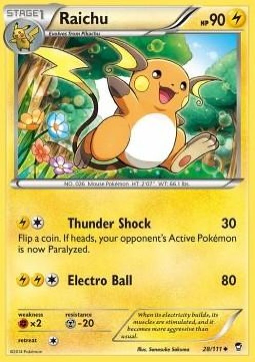 Raichu 028 DMG Kunto: Damaged