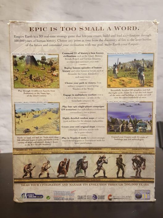 Empire Earth Big Box kaytetty PC