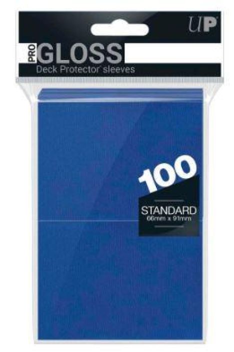 Ultra Pro Standard Sleeves Gloss Blue 100 sleeves koko: 66mm X 91mm