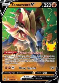 Zamazenta V 018/025 25th Anniversary Stamp EX