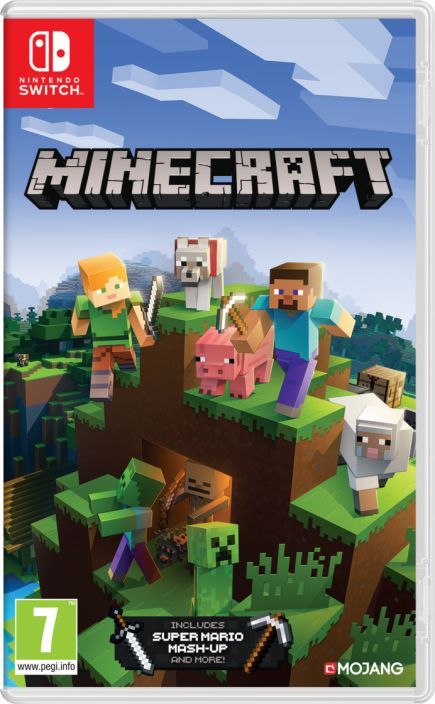 Minecraft + Super Mario mash up Kaytetty Switch Sisaltaa Super Mario Mash Up:in