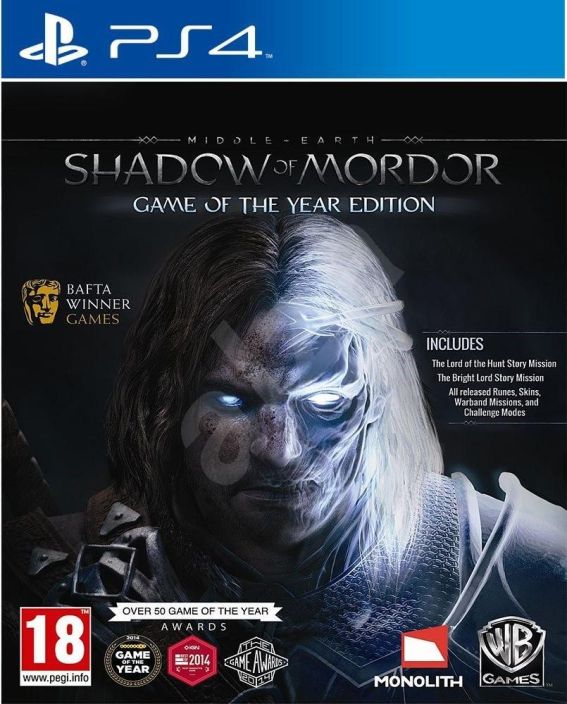 Middle-earth: Shadow of Mordor Game of The Year Edition kaytetty PS4