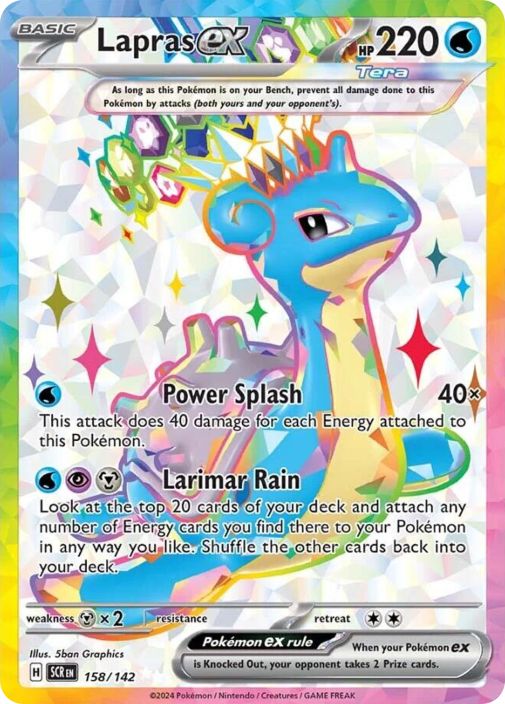 Lapras ex 158/142 Kunto: NM