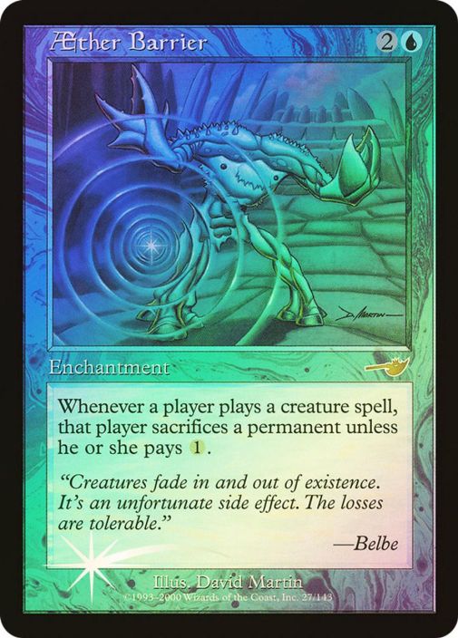 Aether Barrier Foil Kunto: Near Mint