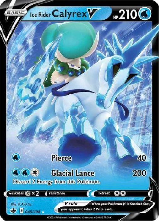 Ice Rider Calyrex V 045/198 Kunto: Light Played