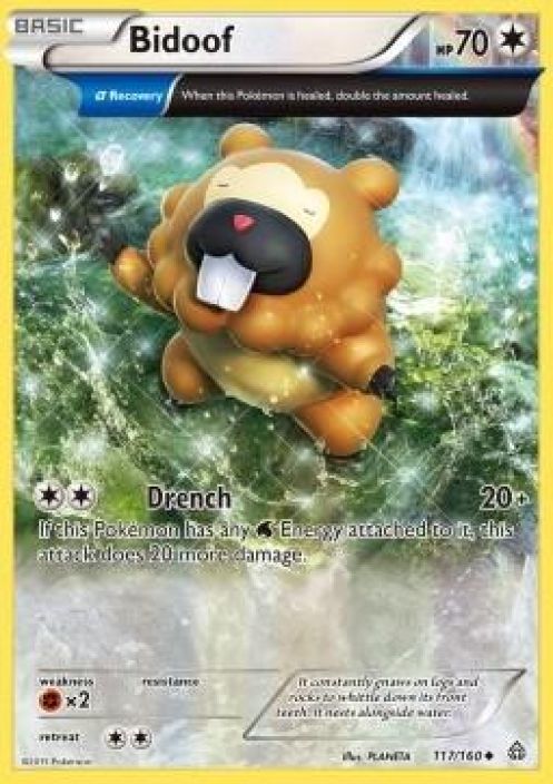 Bidoof 117/160 Kunto: Excellent