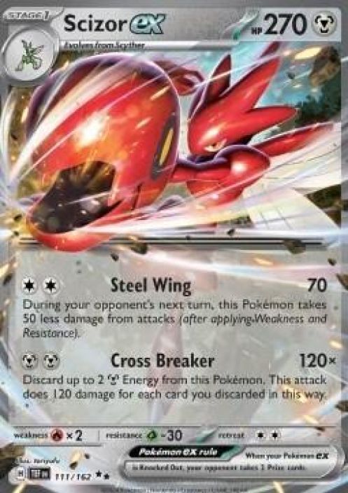 Scizor EX 111/162 Kunto: Near Mint