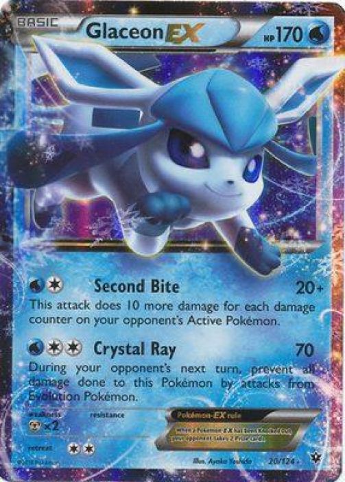 Glaceon EX 20/124 GD Kunto: Good 