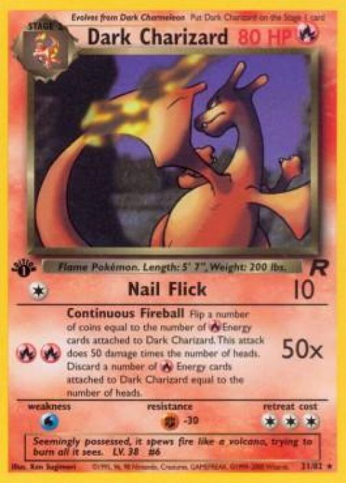 Dark Charizard 21/82 DMG