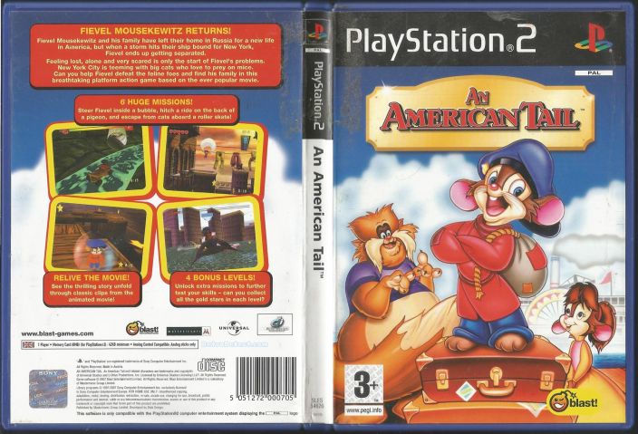An American Tail kaytetty PS2