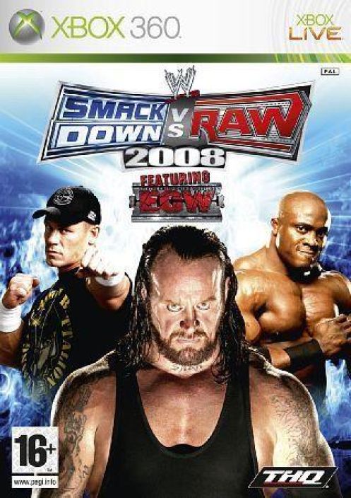WWE Smackdown vs Raw 2008 kaytetty XBOX 360