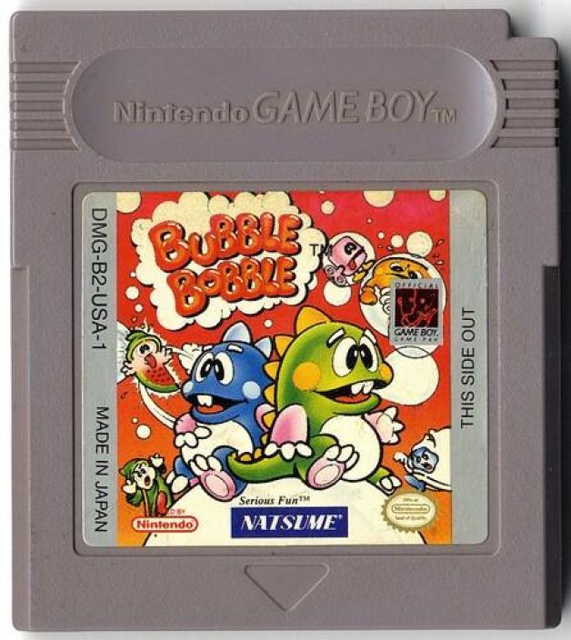 Bubble Bobble Gameboy Vain peli.