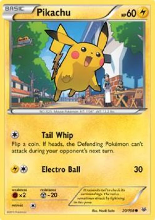 Pikachu 20/108 EX Kunto: Excellent
