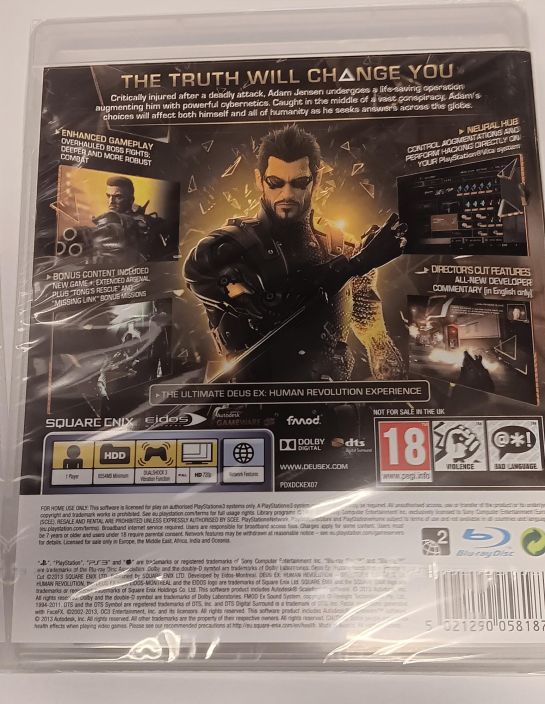 Deus Ex Human Revolution Directors Cut Muoveissa PS3 Alkuperaisissa muoveissa