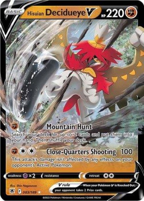 Decidueye V 083/189 Kunto: EX