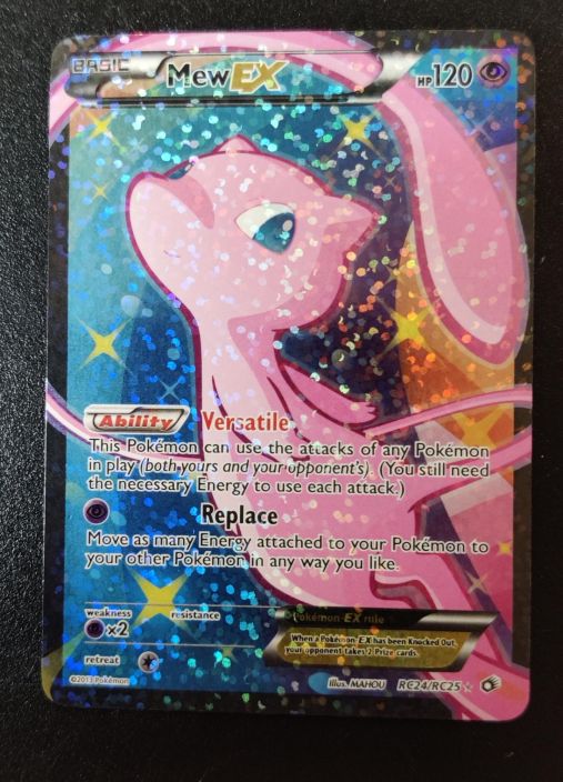 Mew EX Full Art Black &amp; White Rc24/Rc25 Kunto: Light Played