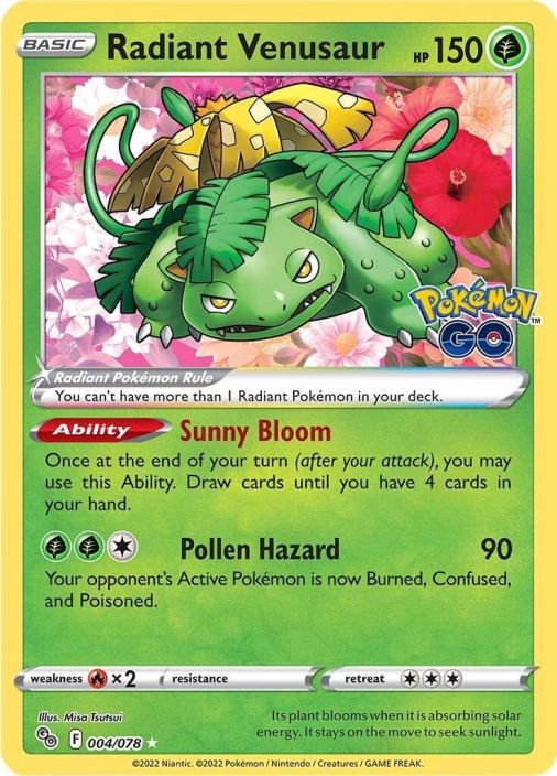 Radiant Venusaur 004/0078 Kunto: NM