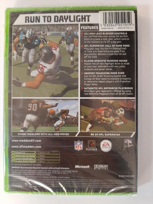 Madden NFL 07 Xbox Muoveissa - SEALED