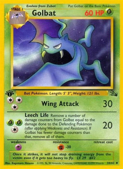 Golbat 34/62 Kunto NM