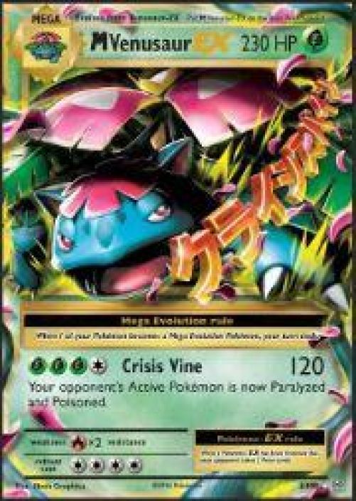 M Venusaur EX 2/108 PL Kunto: Played