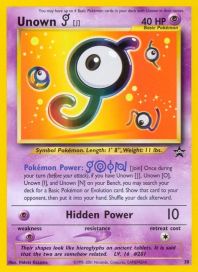Unown [J] 38 Black Star Promo GD