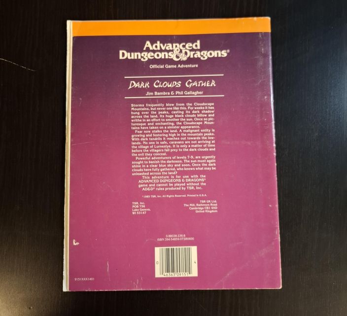 Advanced Dungeons &amp; Dragons Dark Clouds Gather tuotekuva 1
