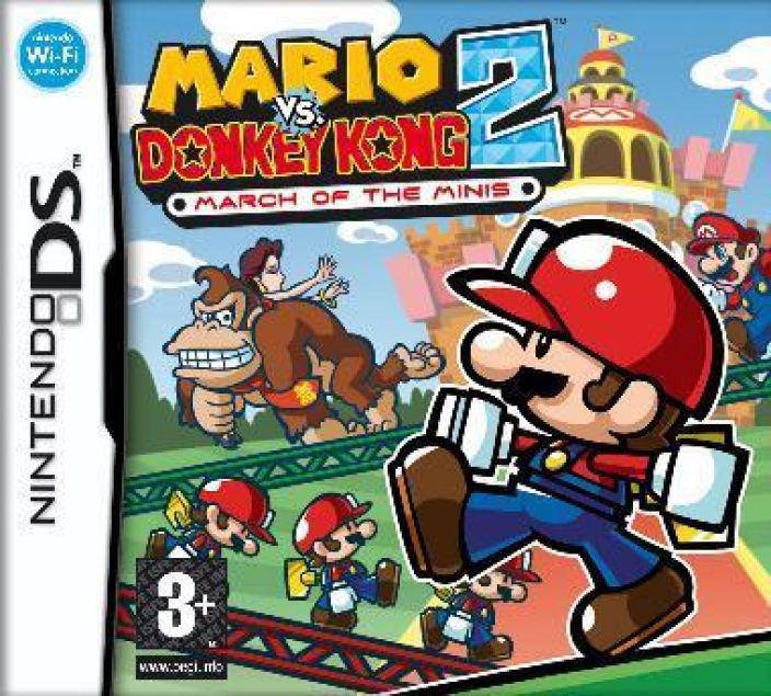 Mario VS. Donkey Kong 2 March of the Minis kaytetty ENG Manuaali mintissa