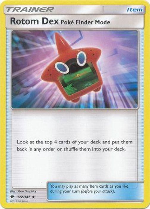 Rotom Dex Poke Finder Mode Reverse Holo Kunto: Played