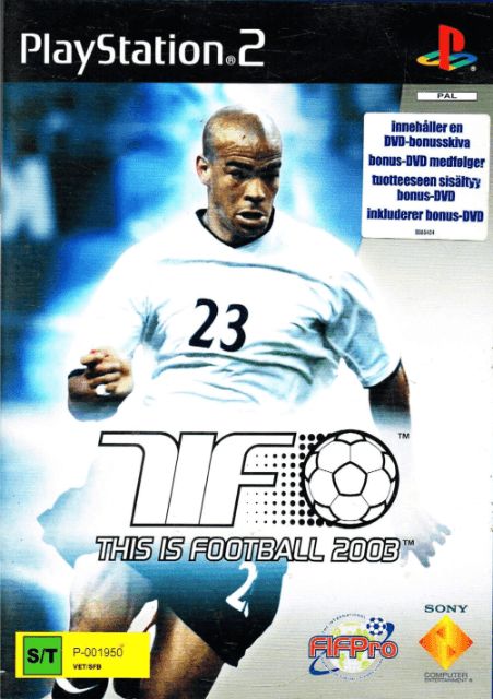 This is football 2003+ Bonuslevy kaytetty PS2 Sisaltaa Bonuslevyn