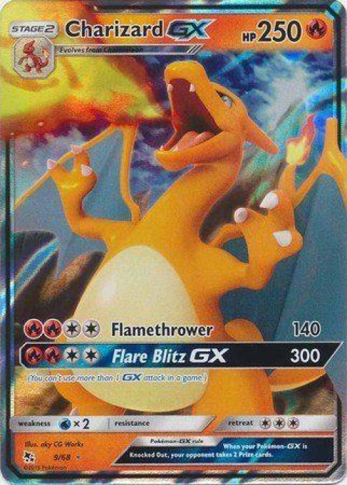 charizard gx 9/68 kunto:near mint