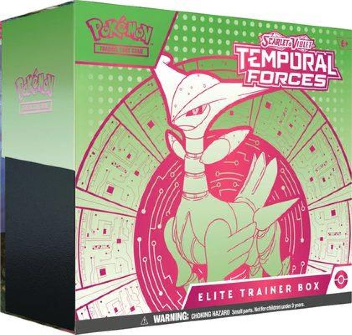 Pokemon Temporal Forces Elite Trainer Box Iron Thorns Green Julkaisu 22.2.2024