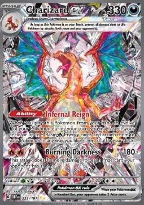Charizard EX 223/197 Kunto: Exellent