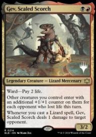 Gev, Scaled Scorch Foil Promo