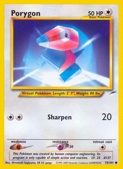 Porygon 70/105 Kunto: NM
