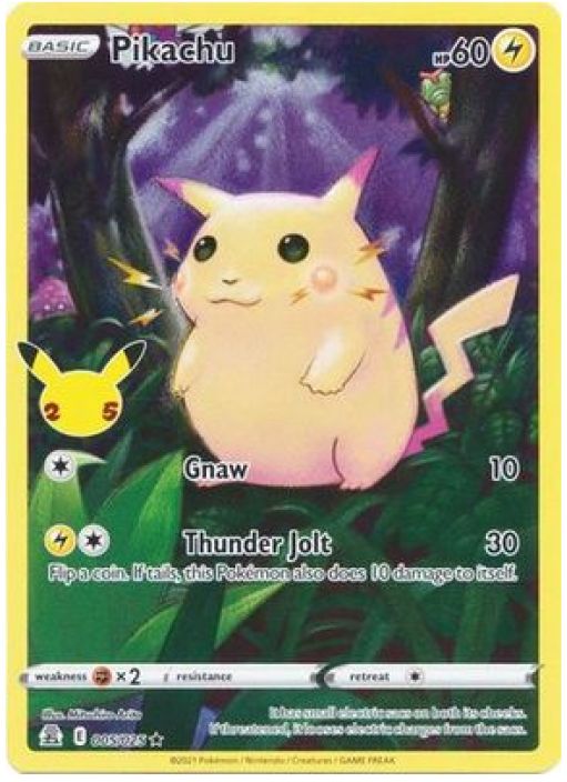 Pikachu 005/025 Kunto: Near Mint