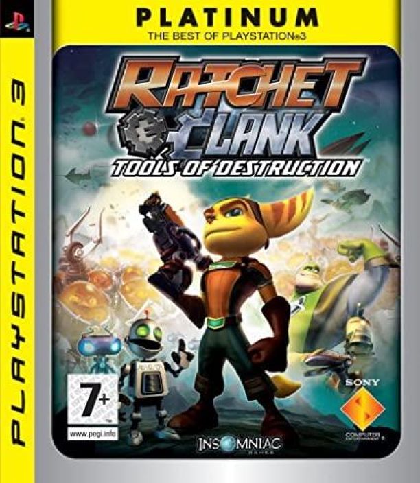 Ratchet &amp; Clank Tools of Destruction Kaytetty PS3 Platinum