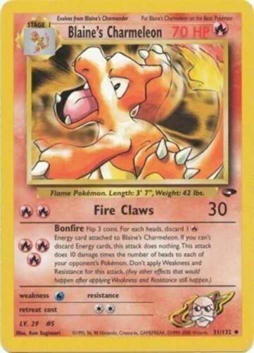 Blaine's Charmeleon 31/132 Kunto DMG