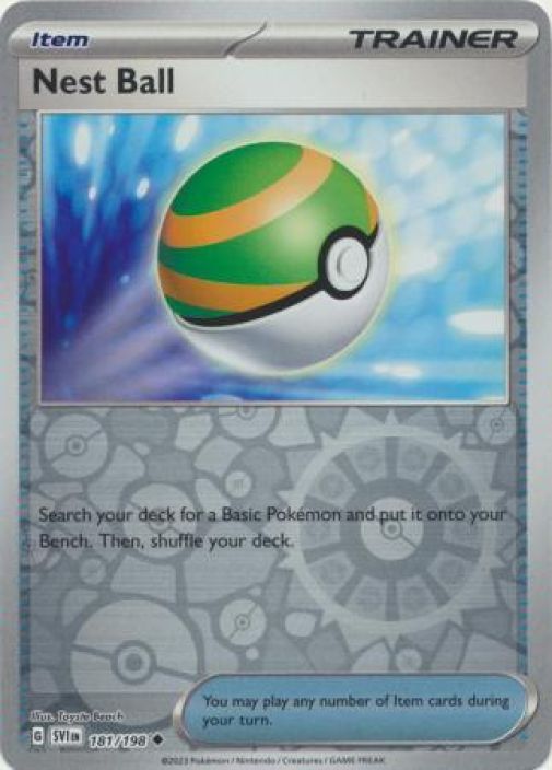 Nest Ball 181/198 Reverse Holo Kunto: NM