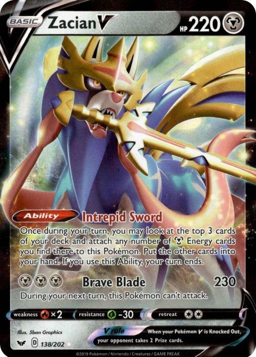 Zacian V 138/202 Kunto: Excellent